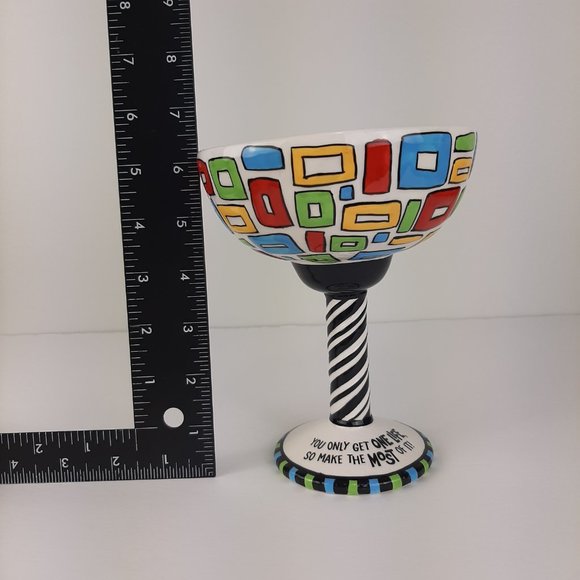 Tipsy Rita Grasslands Road Funny I'm The Life Of The Party Glass - Picture 8 of 10